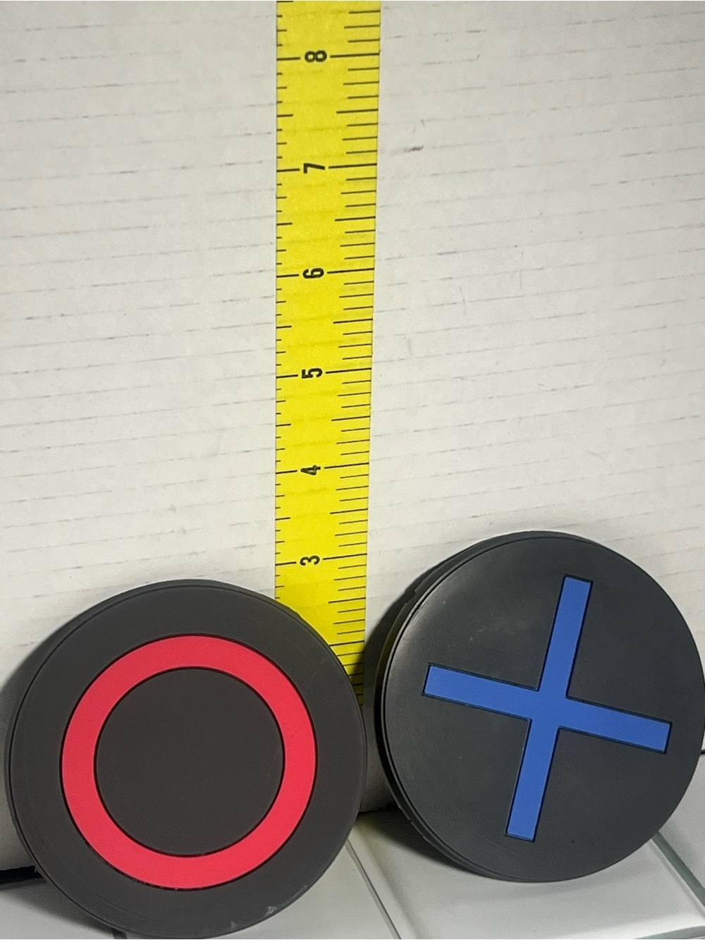 play station coaster RedCircle and Blue X